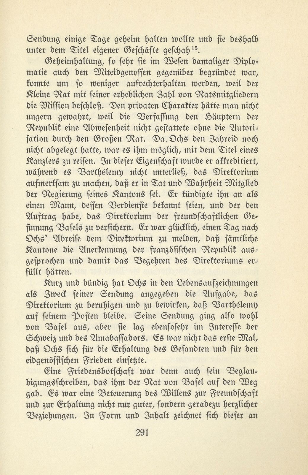 Die Basler Friedensbotschaft an das französische Direktorium 1796 – Seite 22