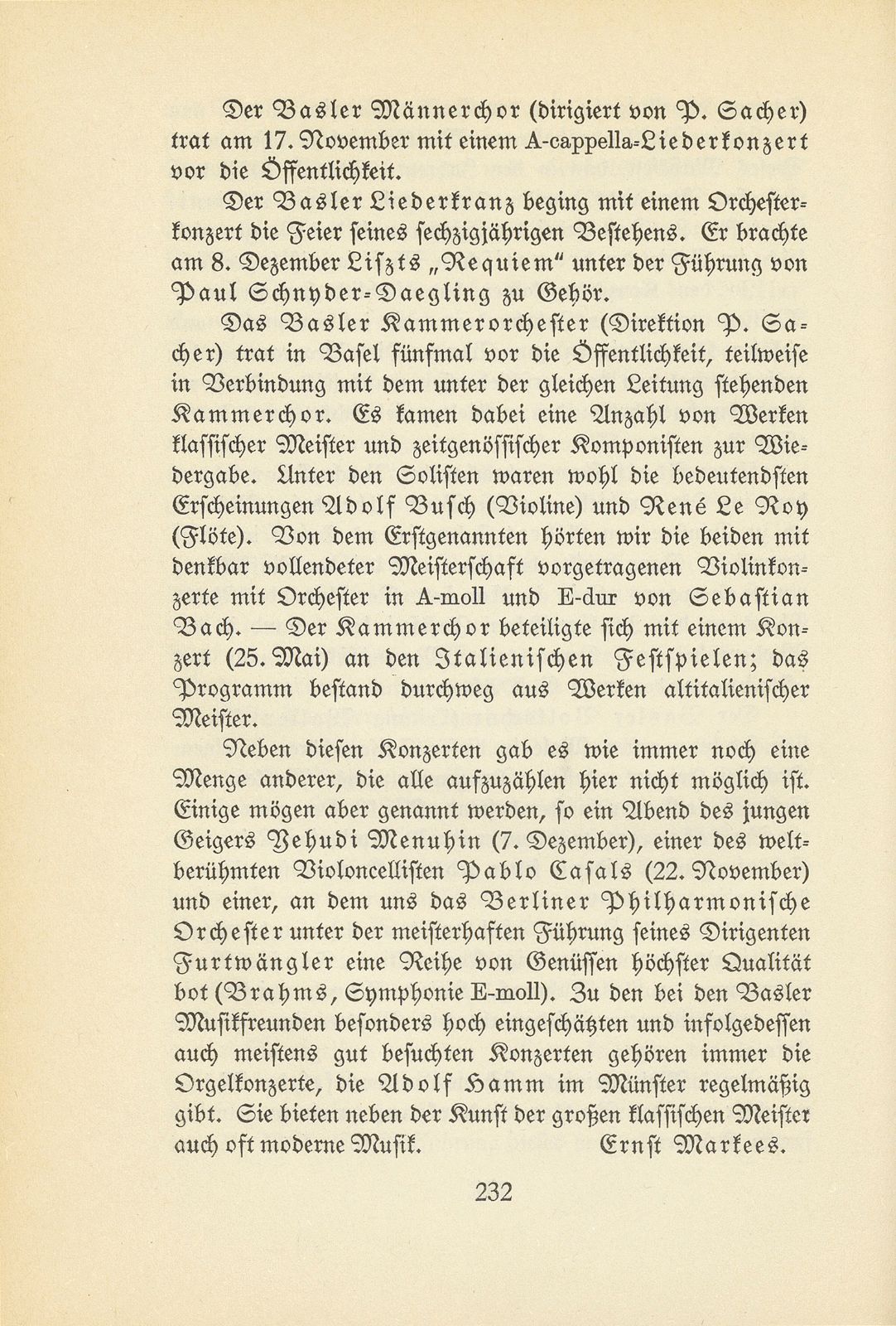 Das künstlerische Leben in Basel vom 1. Oktober 1931 bis 30. September 1932 – Seite 5