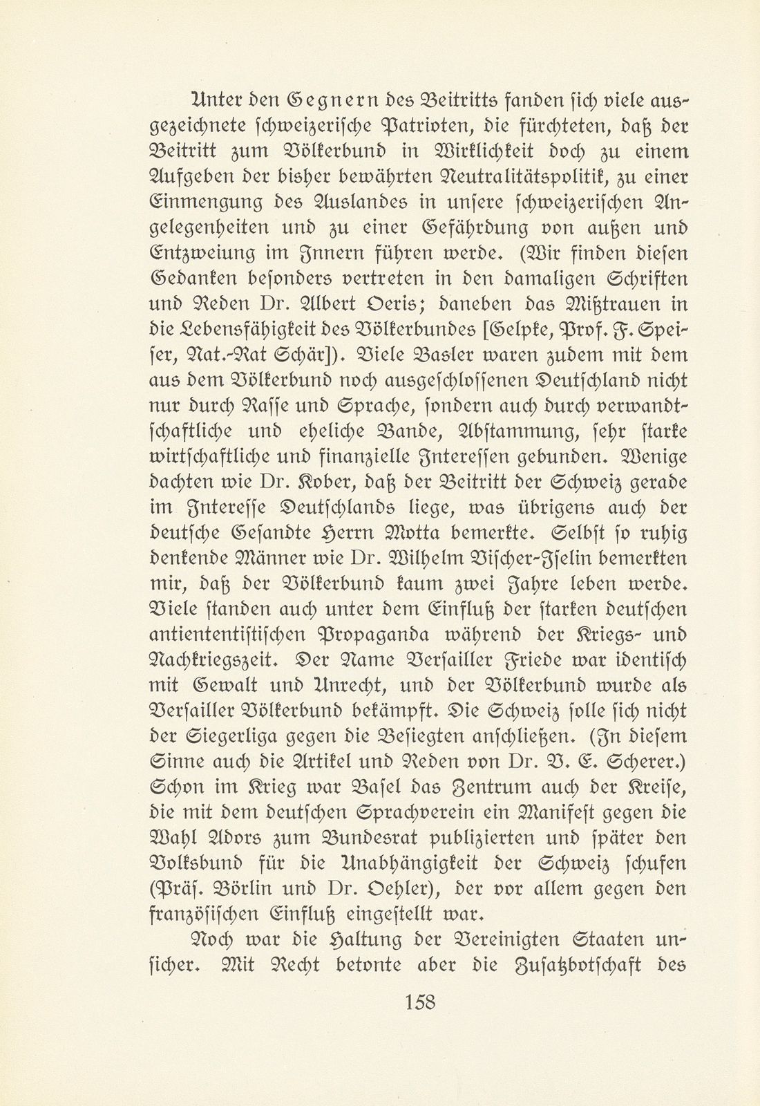 Die Stellungnahme Basels zum Eintritt der Schweiz in den Völkerbund – Seite 8