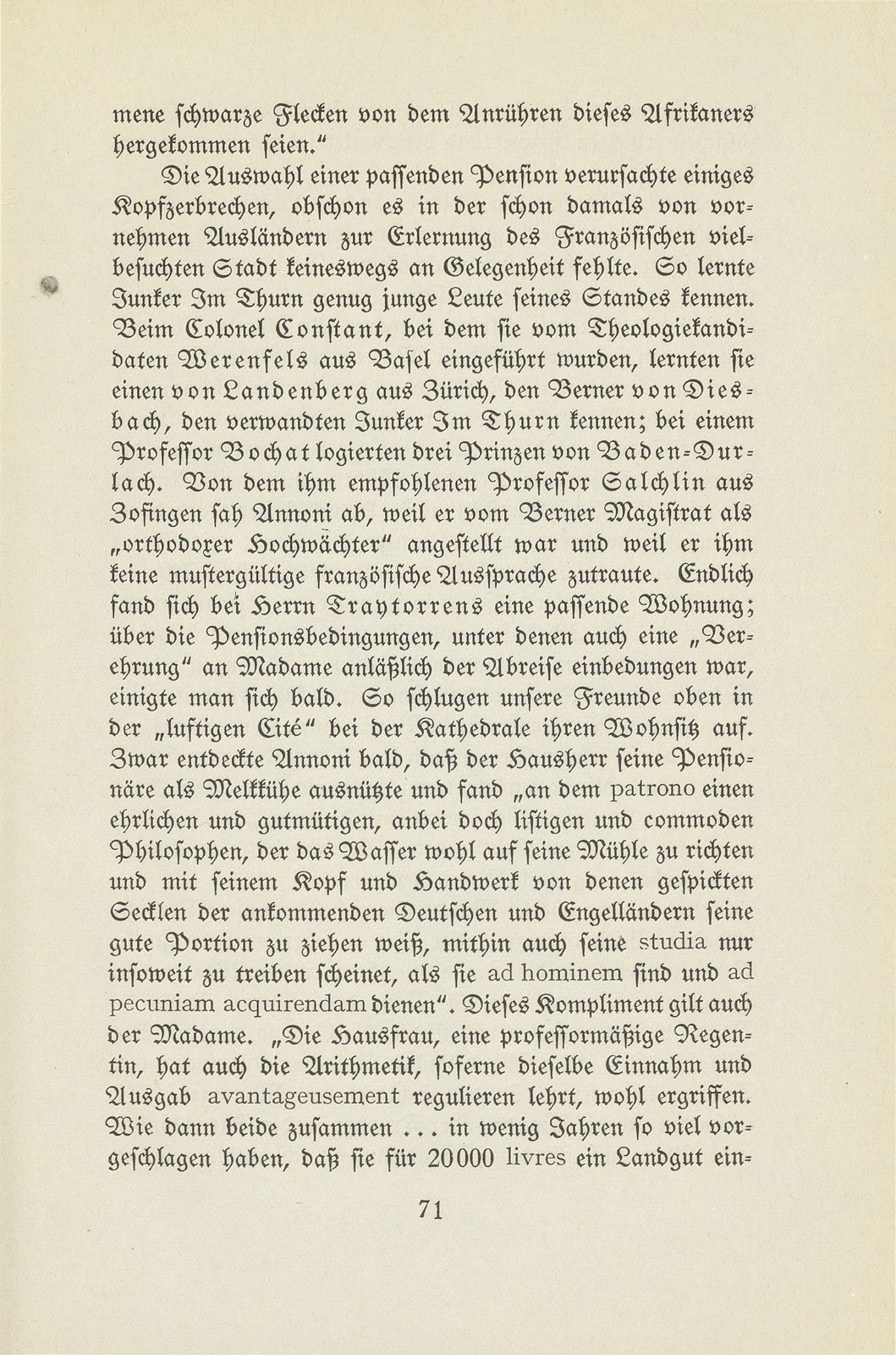 Aus den Wanderjahren des Hieronymus Annoni (1697-1770) – Seite 7