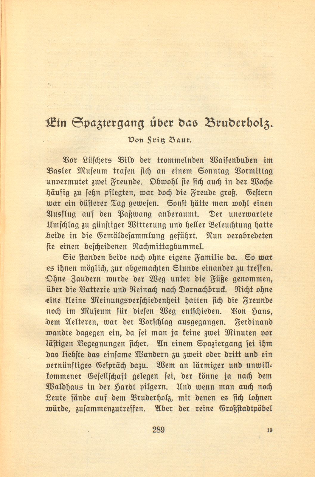 Ein Spaziergang über das Bruderholz – Seite 1