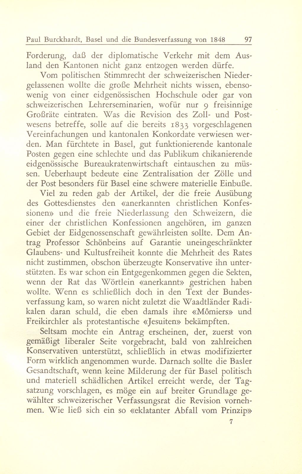 Basel und die Bundesverfassung von 1848 – Seite 7