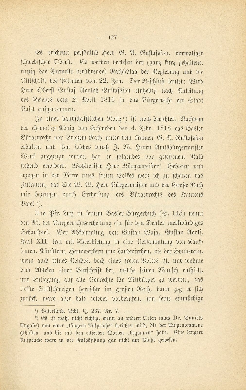 Der Schwedenkönig wird Basler-Bürger – Seite 15