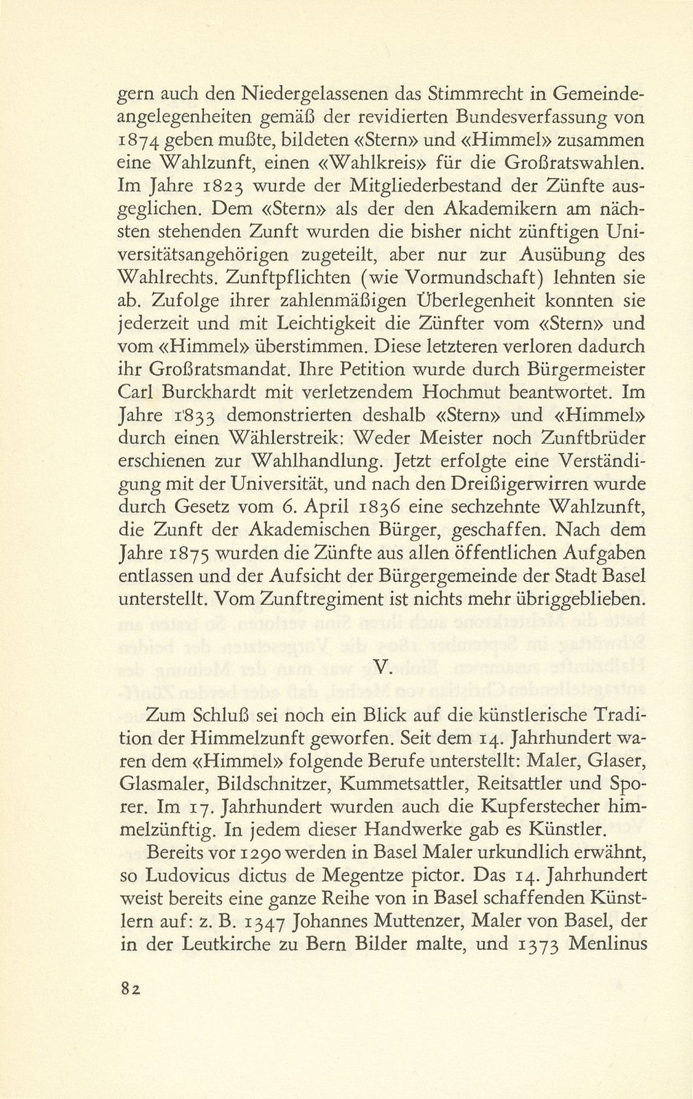 Aus der Geschichte E.E. Zunft zum Himmel – Seite 19