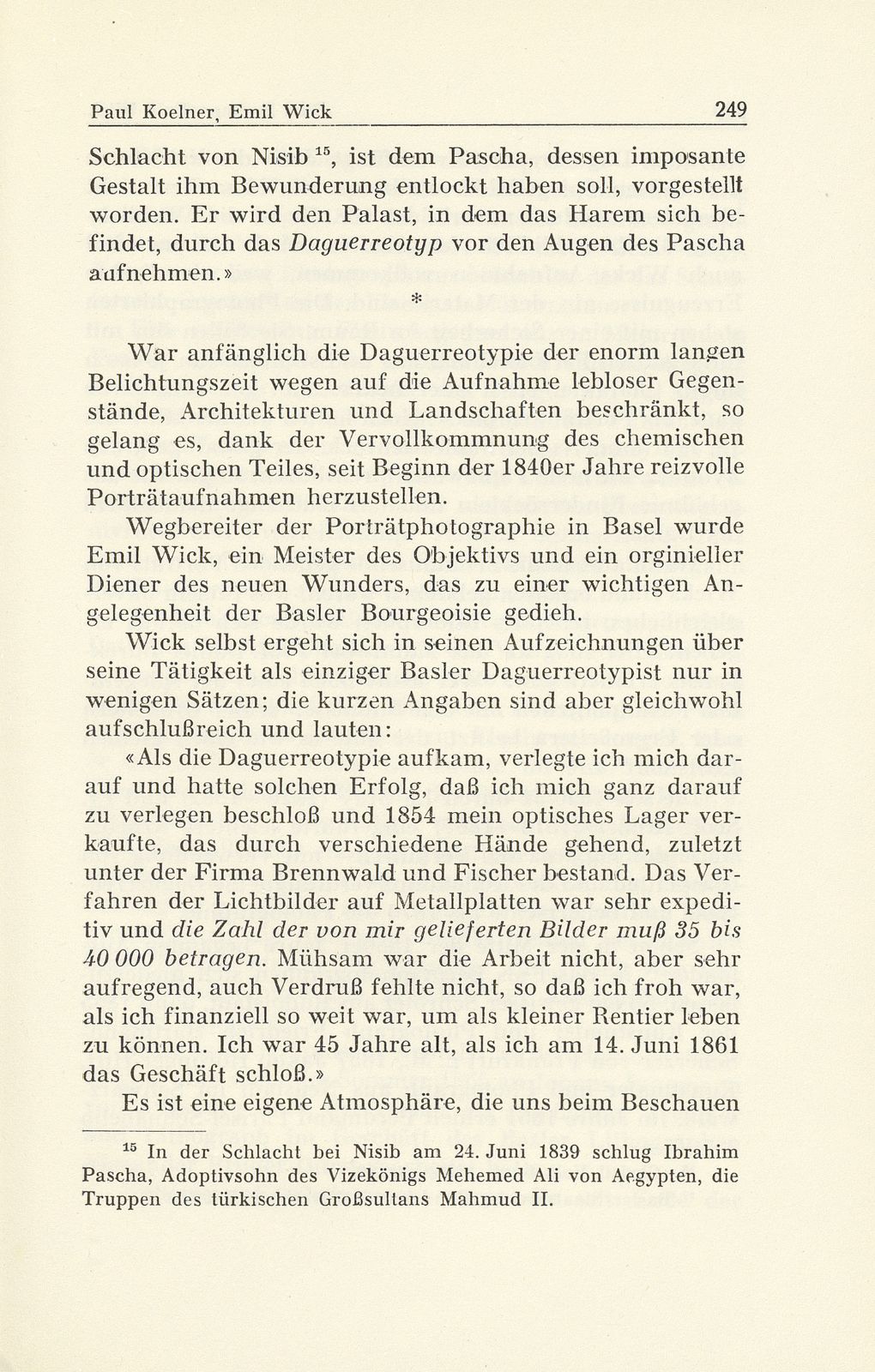 Emil Wick (1816-1894). Mechanikus, Optikus und Pionier der Daguerrotypie in Basel – Seite 21