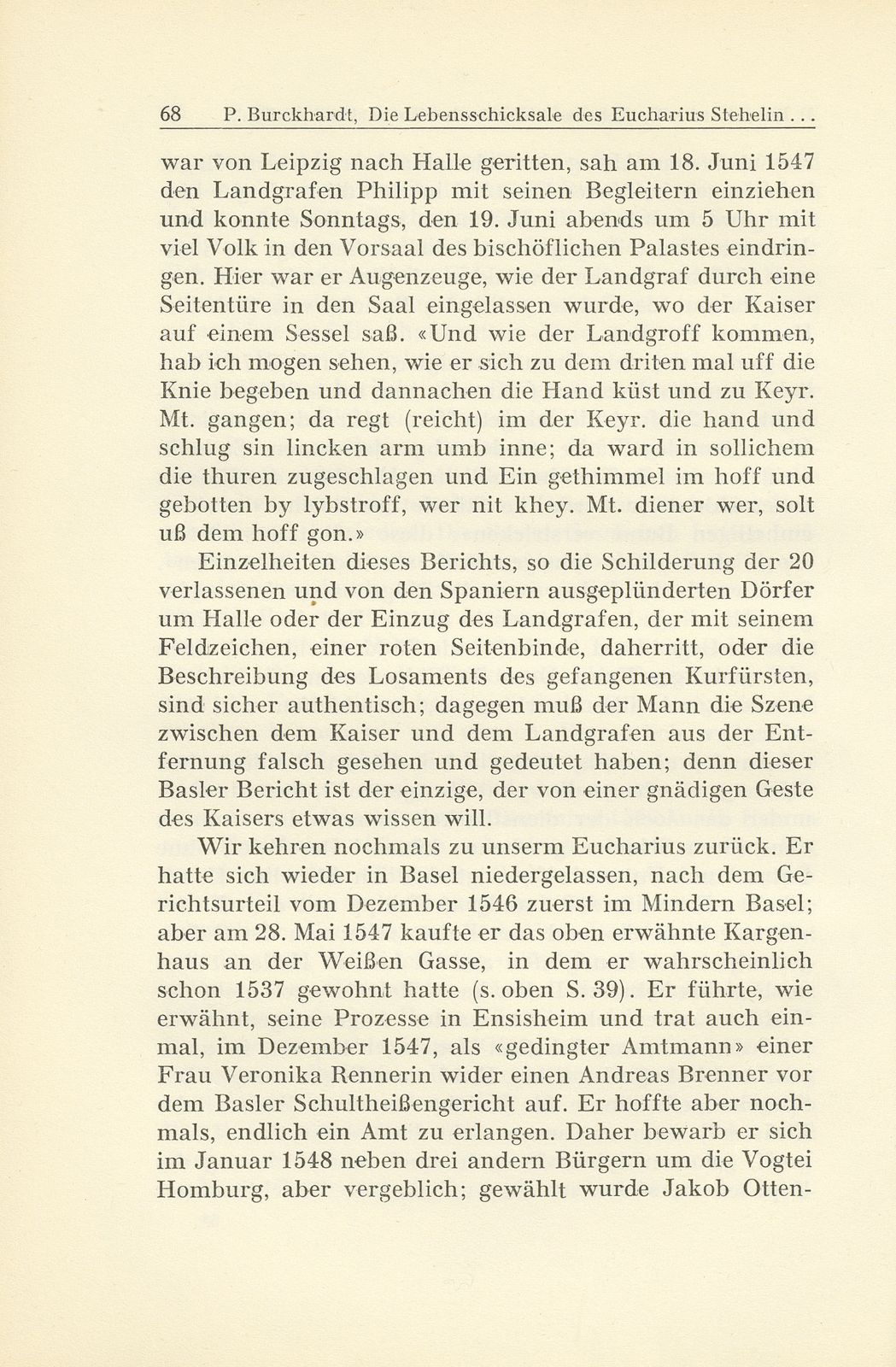 Die Lebensschicksale des Eucharius Stehelin und seine Zeitungsberichte aus dem Schmalkaldischen Krieg – Seite 34