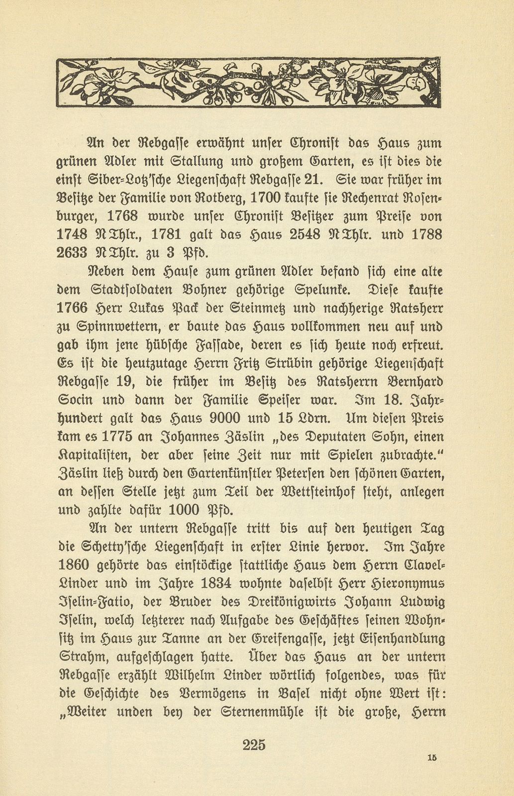 Eine Kleinbasler Chronik des 18. Jahrhunderts [Wilhelm Linder] – Seite 33