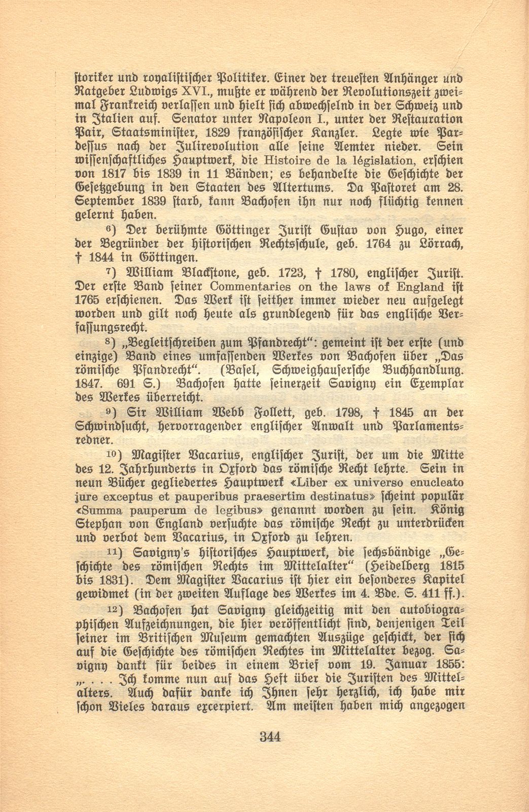 Autobiographische Aufzeichnungen von Prof. Johann Jakob Bachofen – Seite 52