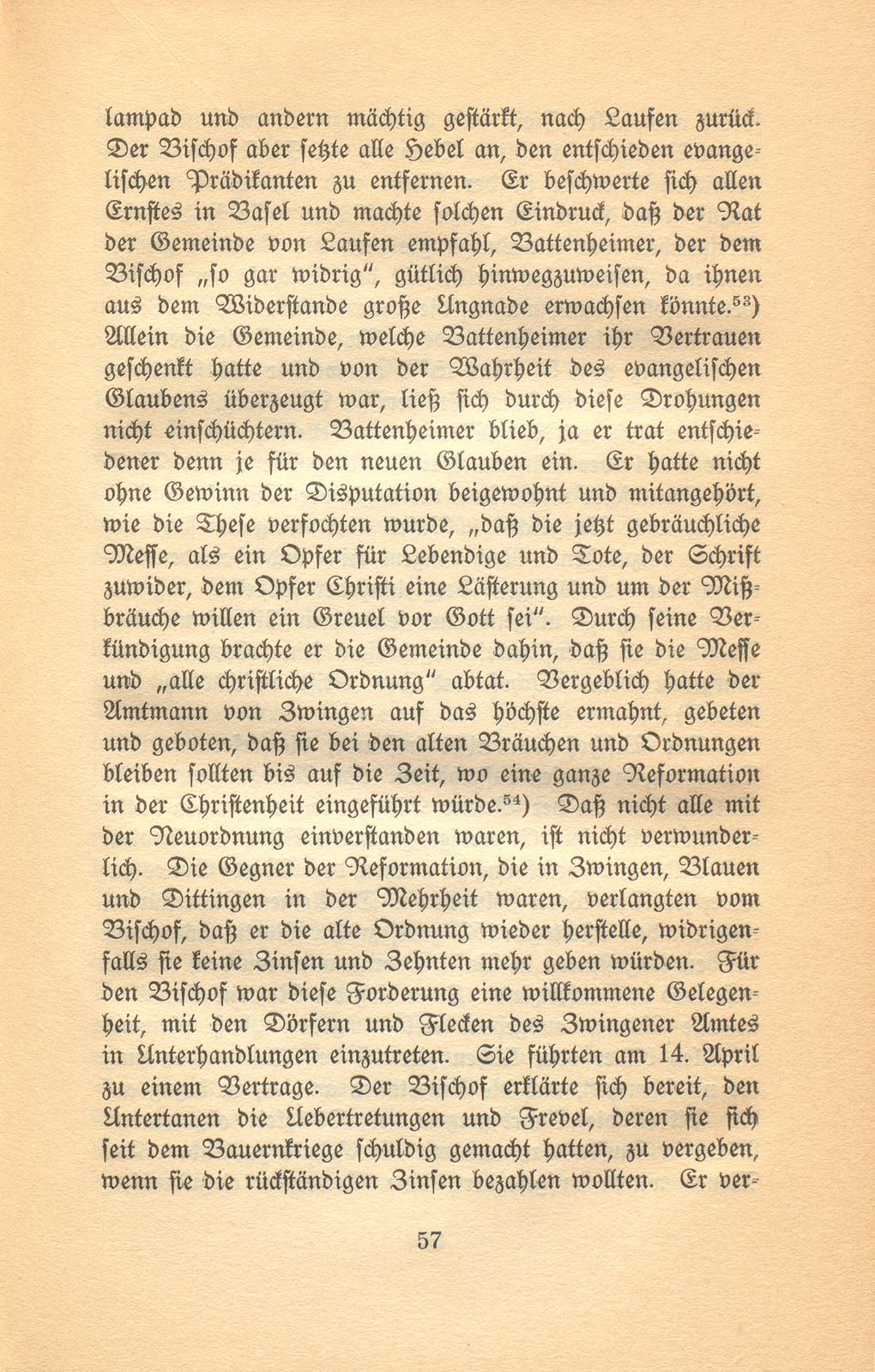 Die Reformation im baslerisch-bischöflichen Laufen – Seite 21