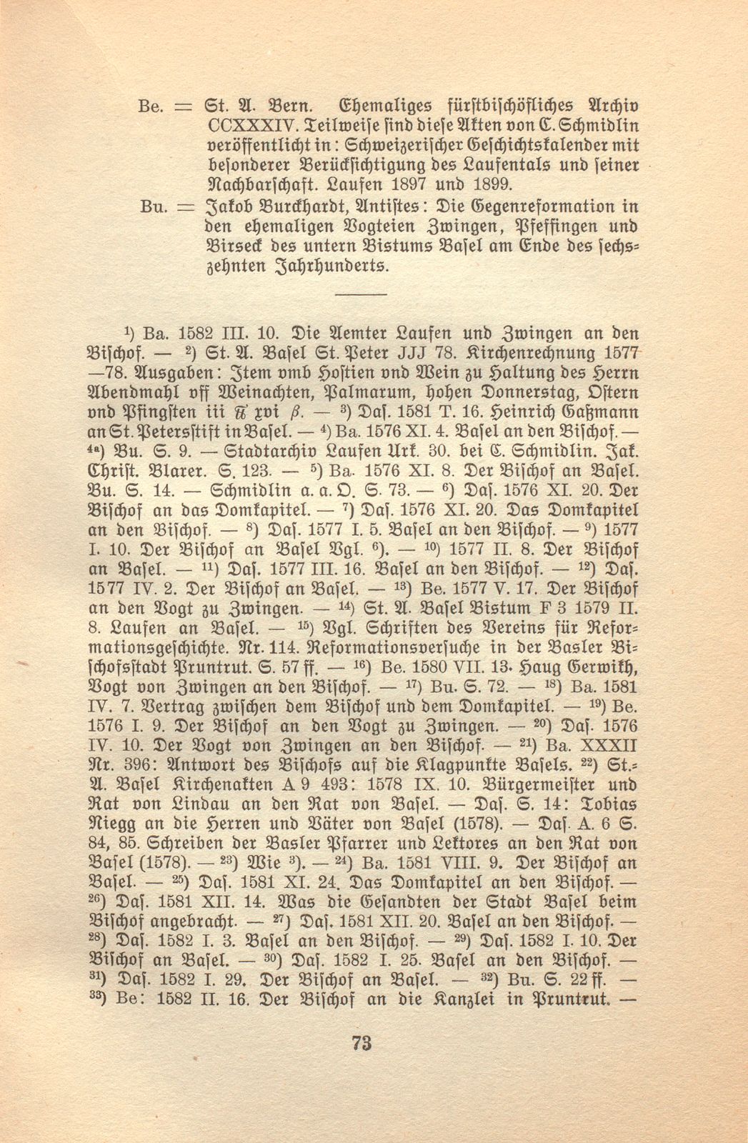 Die Gegenreformation im baslerisch-bischöflichen Laufen – Seite 43