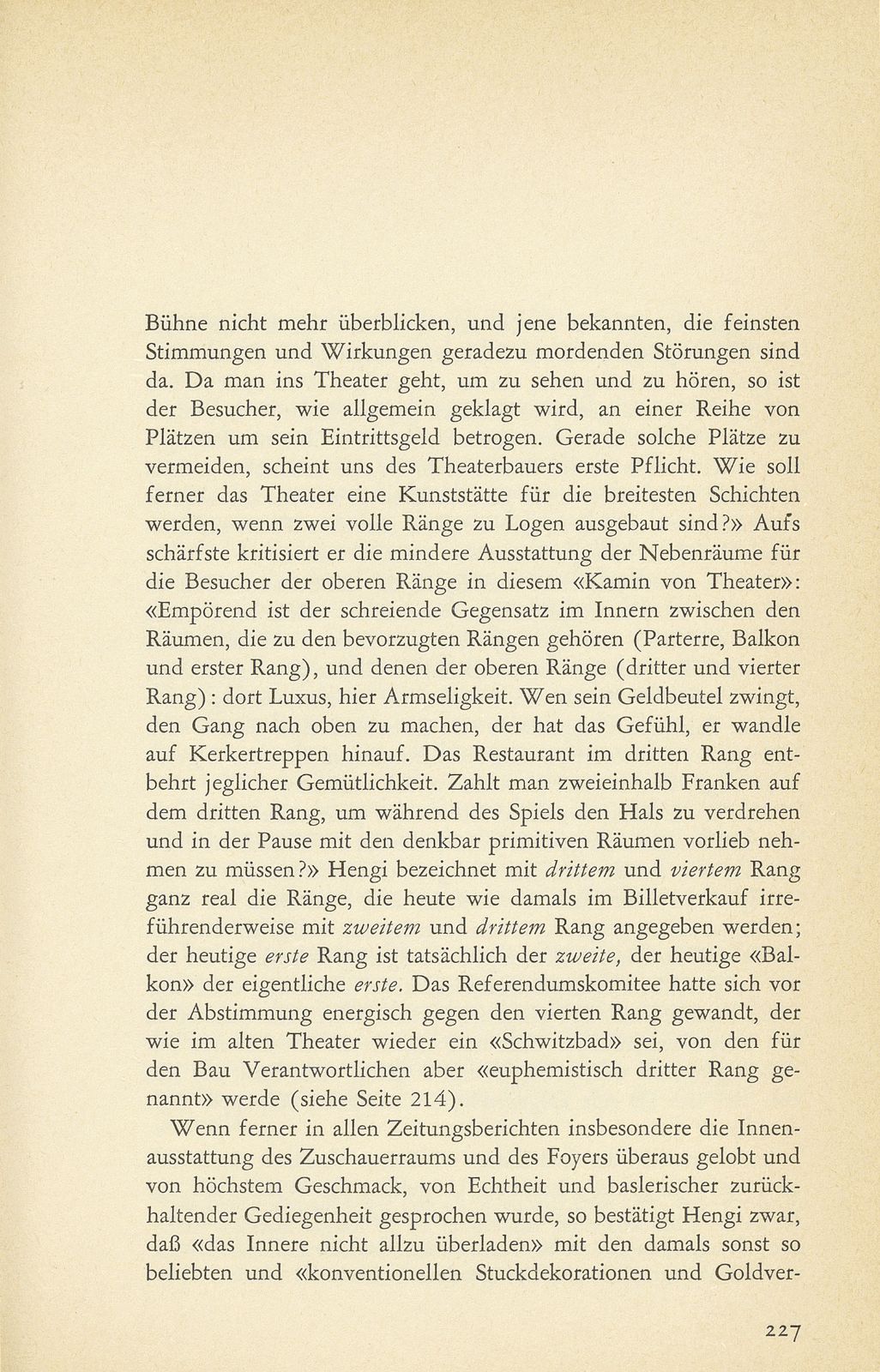 Aus der Baugeschichte des jetzigen Basler Stadttheaters. (Im Hinblick auf den im Entstehen begriffenen Neubau) – Seite 44