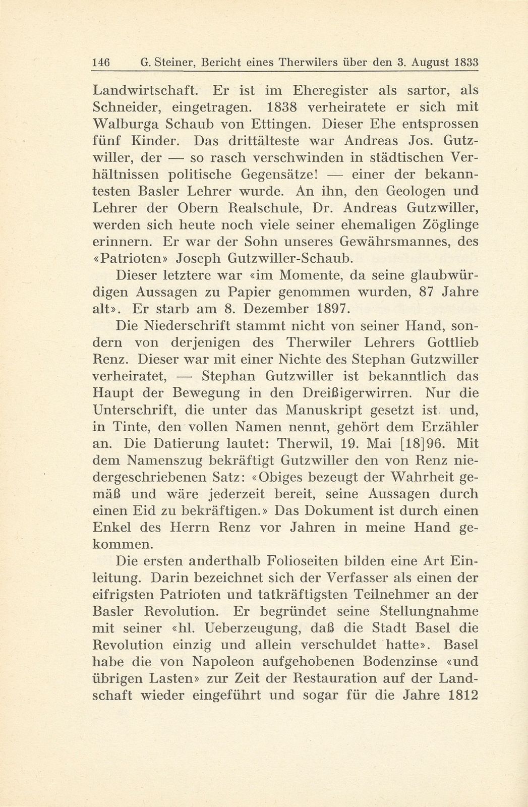 Bericht eines Therwilers über den 3. August 1833 [J. Gutzwiller-Schaub] – Seite 6