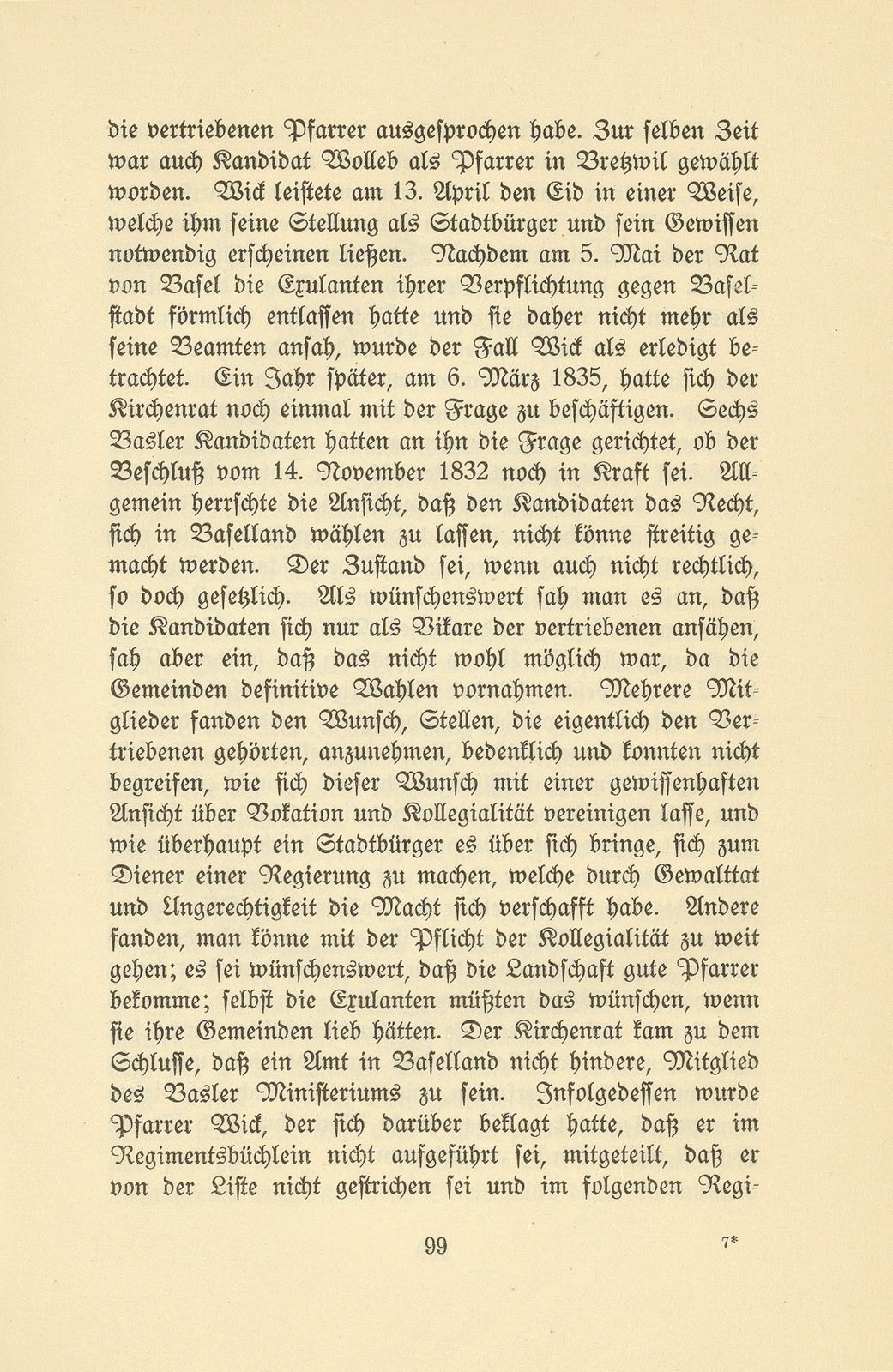 Die Pfarrer im Baselbiet in der Zeit der Trennung von Basel-Stadt – Seite 43