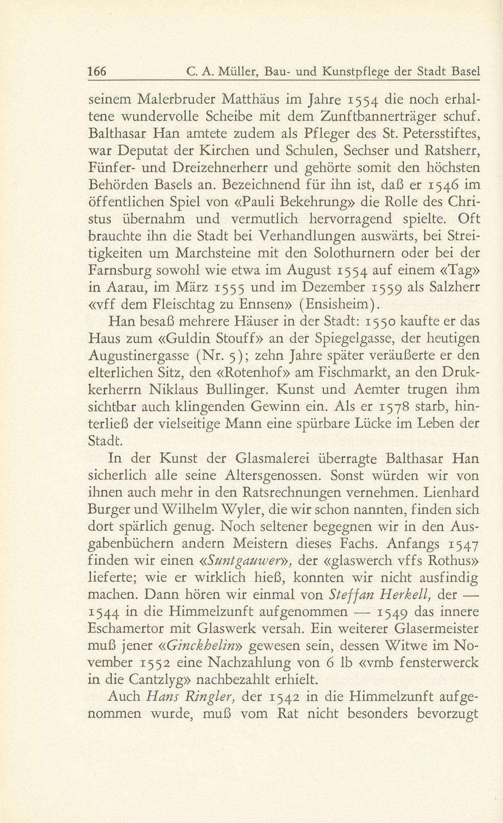 Bau- und Kunstpflege der Stadt Basel im Zeitalter der Reformation, 1529-1560 – Seite 34