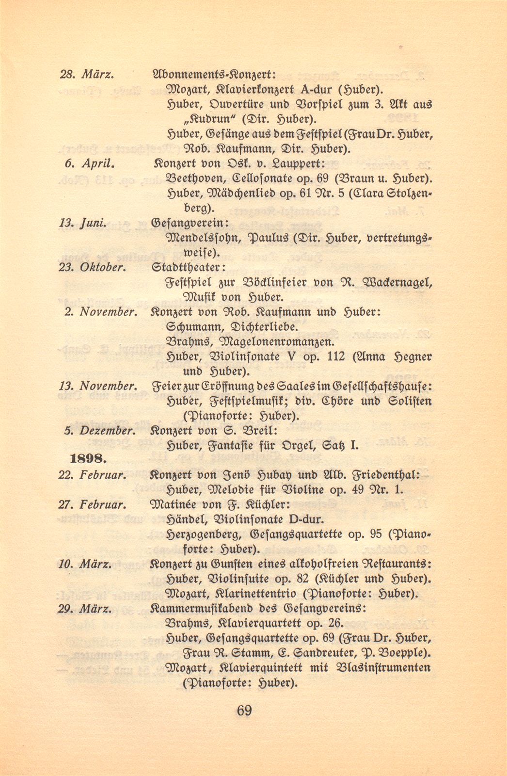 Die Bedeutung Hans Hubers für das Basler Musikleben – Seite 19