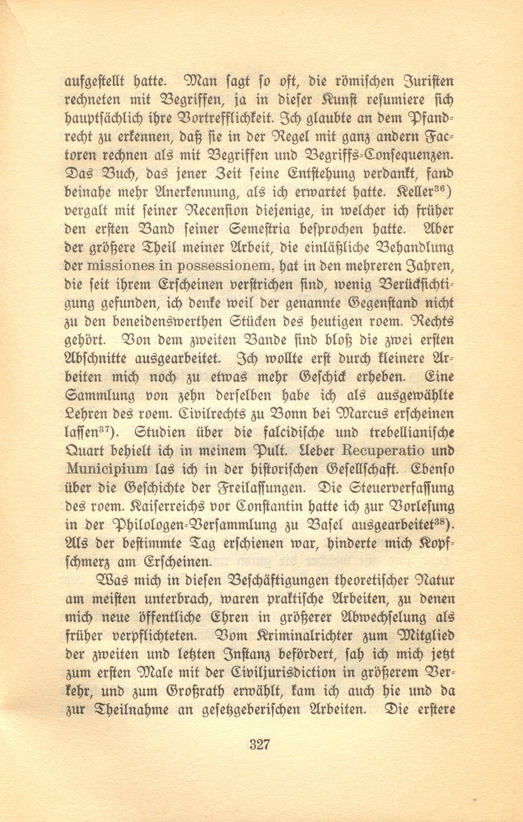 Autobiographische Aufzeichnungen von Prof. Johann Jakob Bachofen – Seite 35