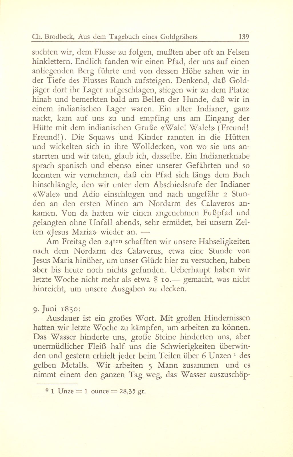 Aus dem Tagebuch eines Goldgräbers in Kalifornien [J. Chr. Brodbeck] – Seite 18