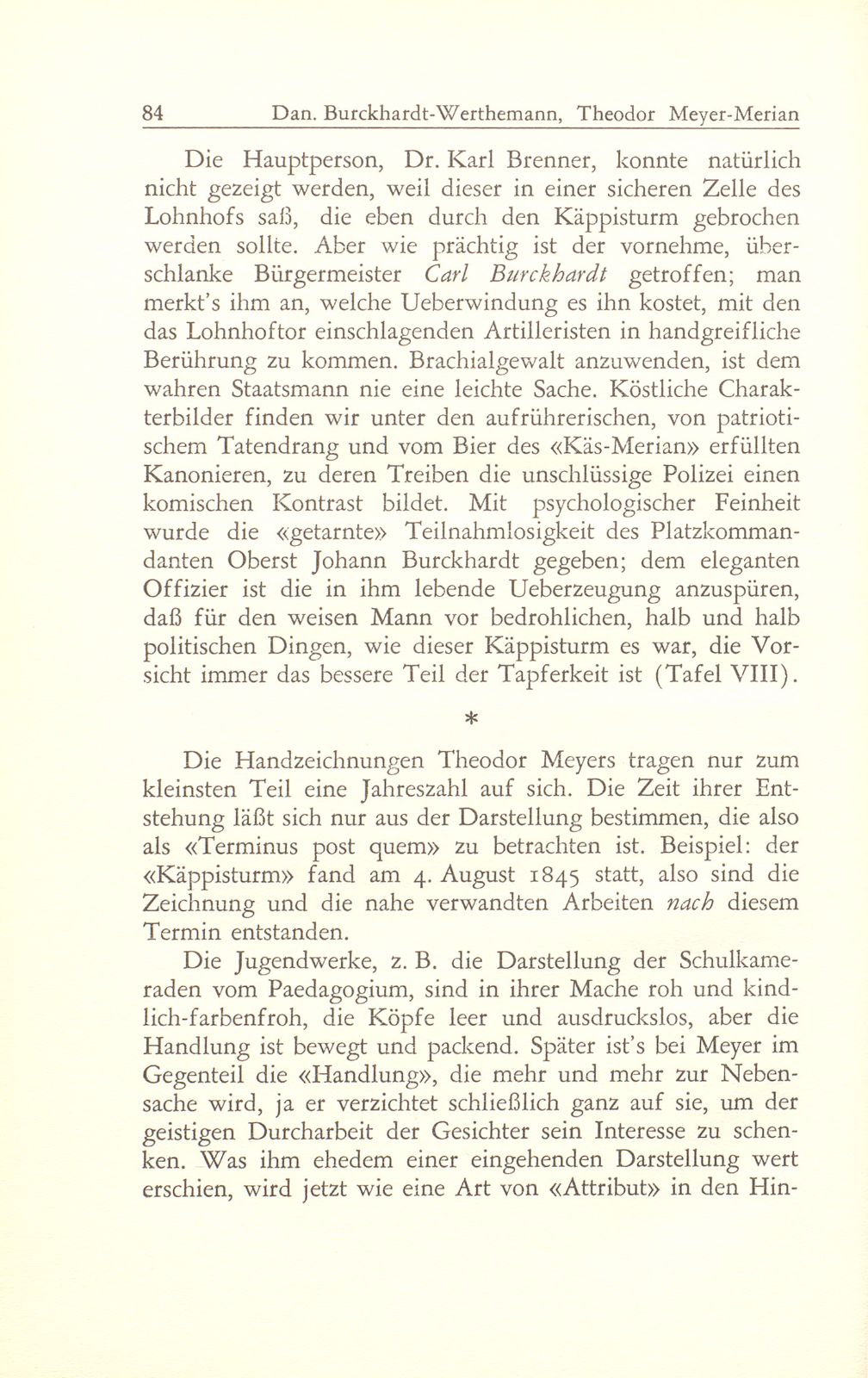 Theodor Meyer-Merian und das Basler Spottbild der Biedermeierzeit – Seite 20