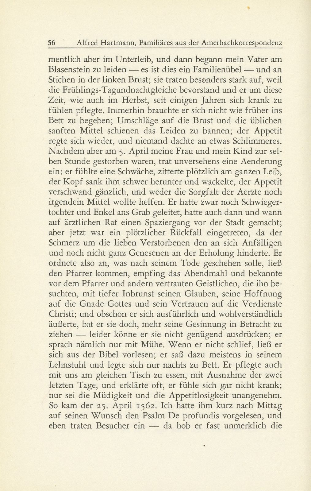 Familiäres aus der Amerbachkorrespondenz – Seite 22