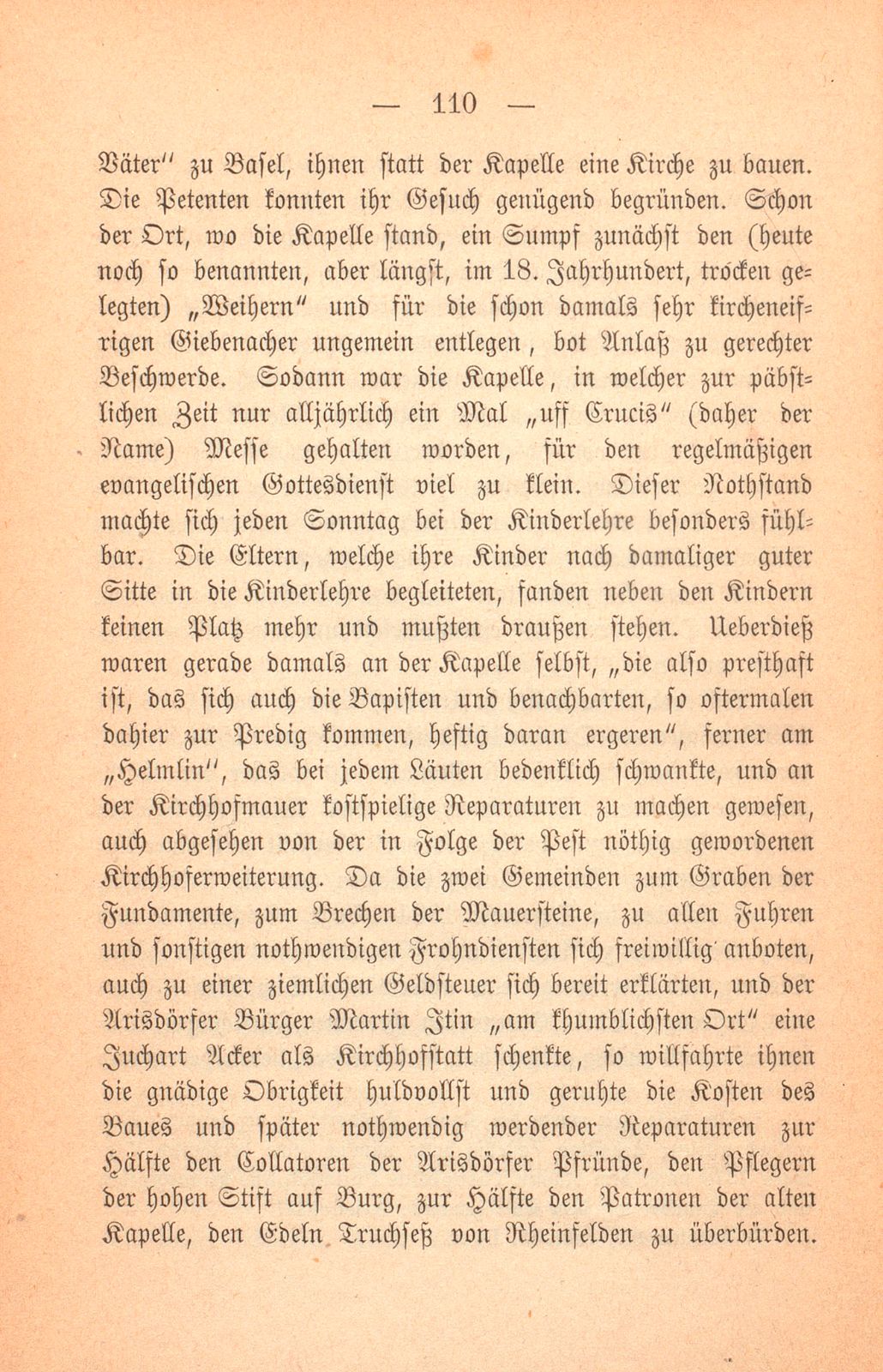 Geschichte der Pfarrei Arisdorf, nach handschriftlichen Quellen dargestellt – Seite 6