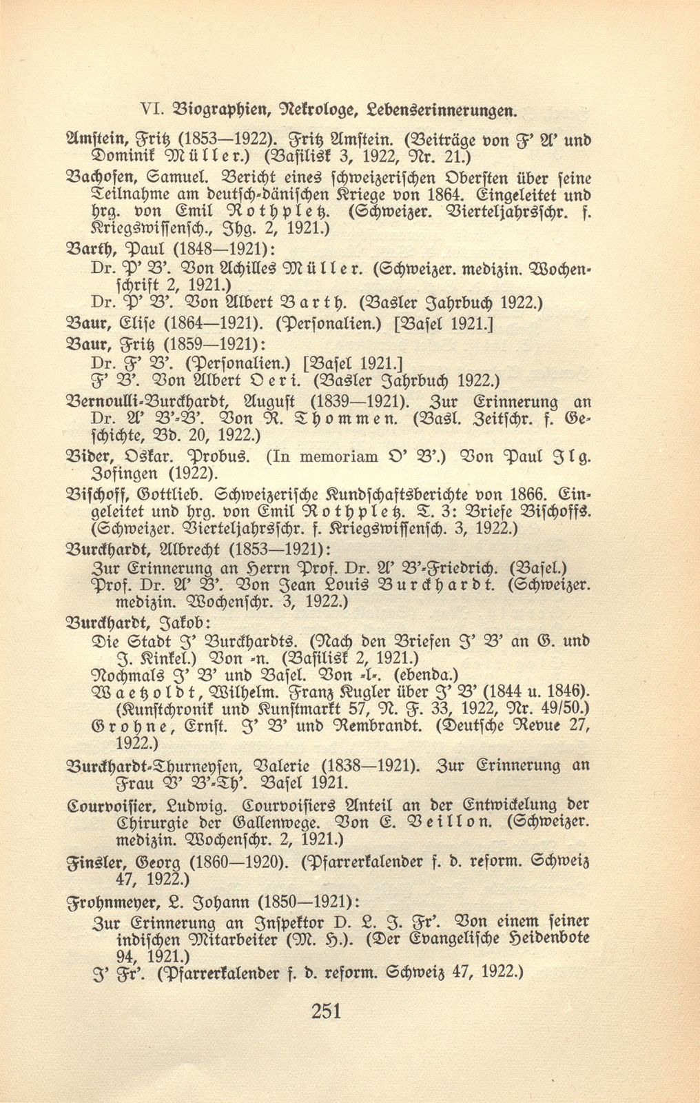 Basler Bibliographie 1922 – Seite 9