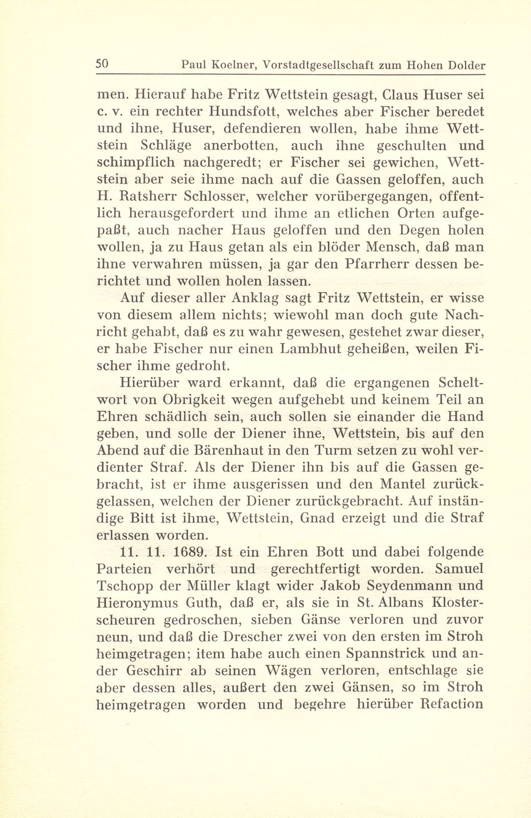 Aus der Gerichtspraxis der Vorstadtgesellschaft zum Hohen Dolder – Seite 36