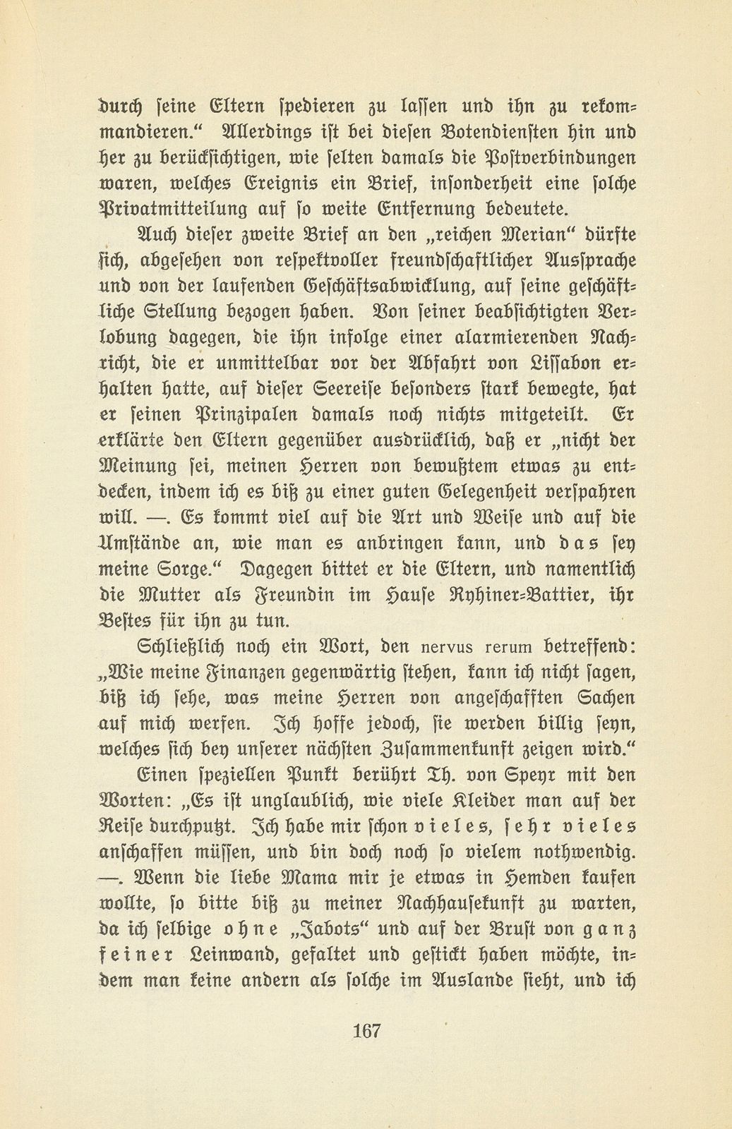 Abenteuer eines jungen Basler Kaufmanns vor hundert Jahren. Theodor von Speyr – Seite 11