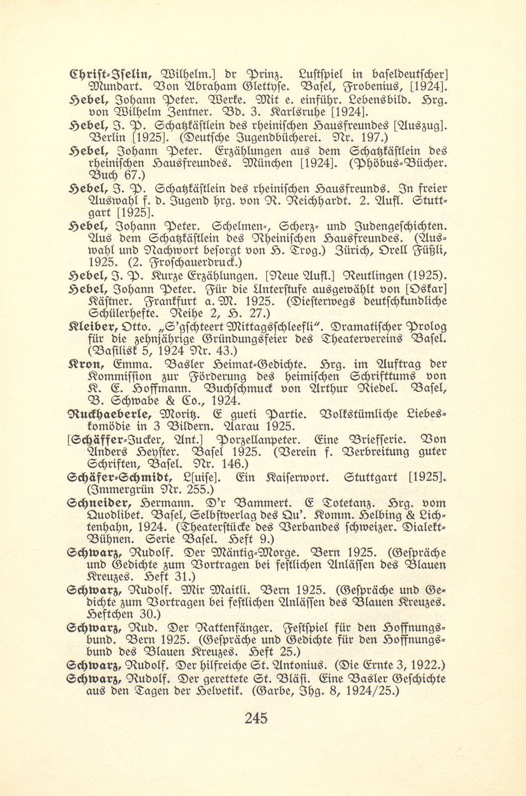 Basler Bibliographie 1925 – Seite 13