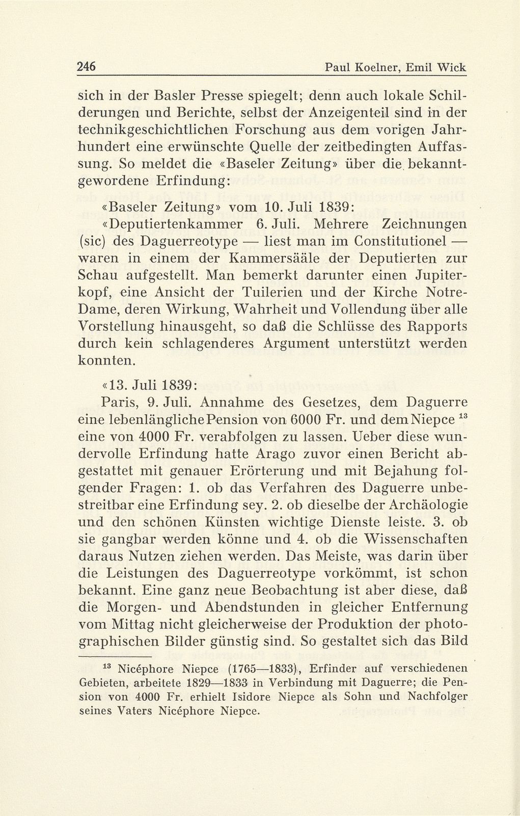 Emil Wick (1816-1894). Mechanikus, Optikus und Pionier der Daguerrotypie in Basel – Seite 18