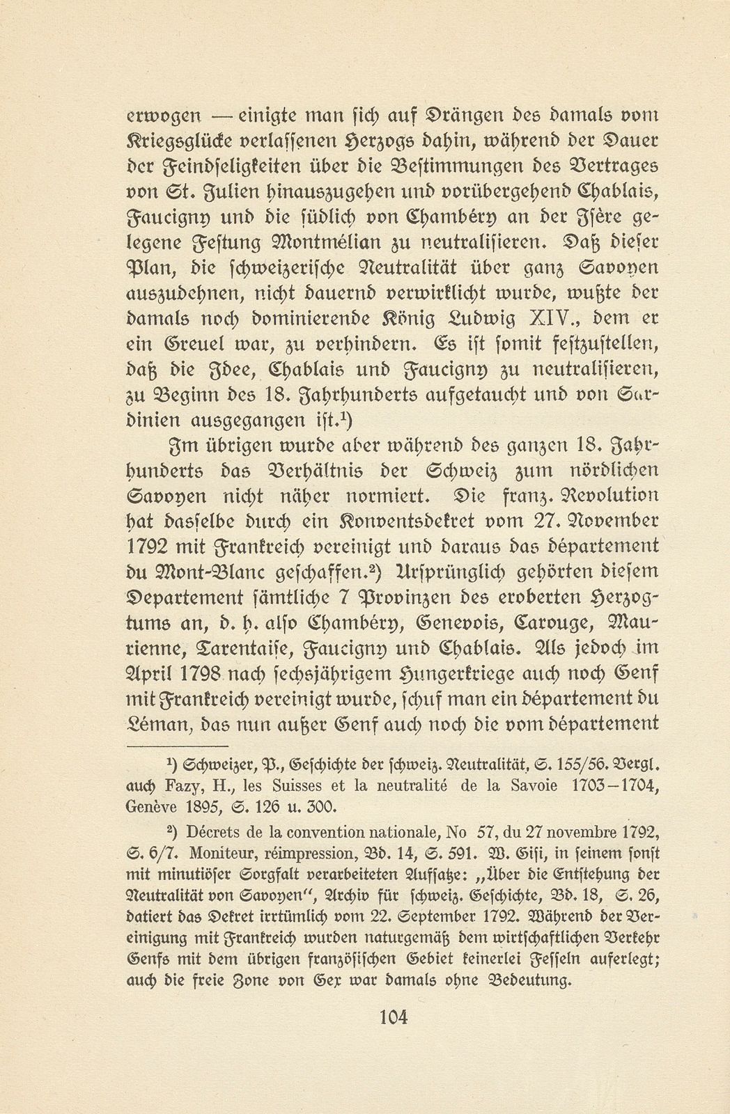 Zur Geschichte der Zonen von Gex und von Hochsavoyen – Seite 18