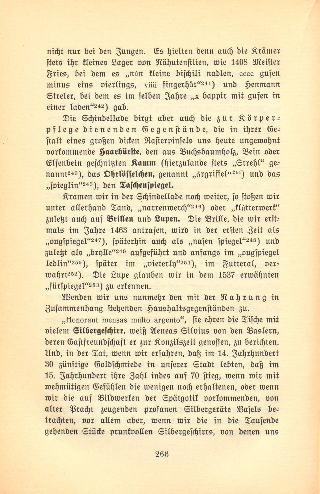 Der Basler Hausrat im Zeitalter der Spätgotik. (An Hand der schriftlichen Überlieferung.) – Seite 26