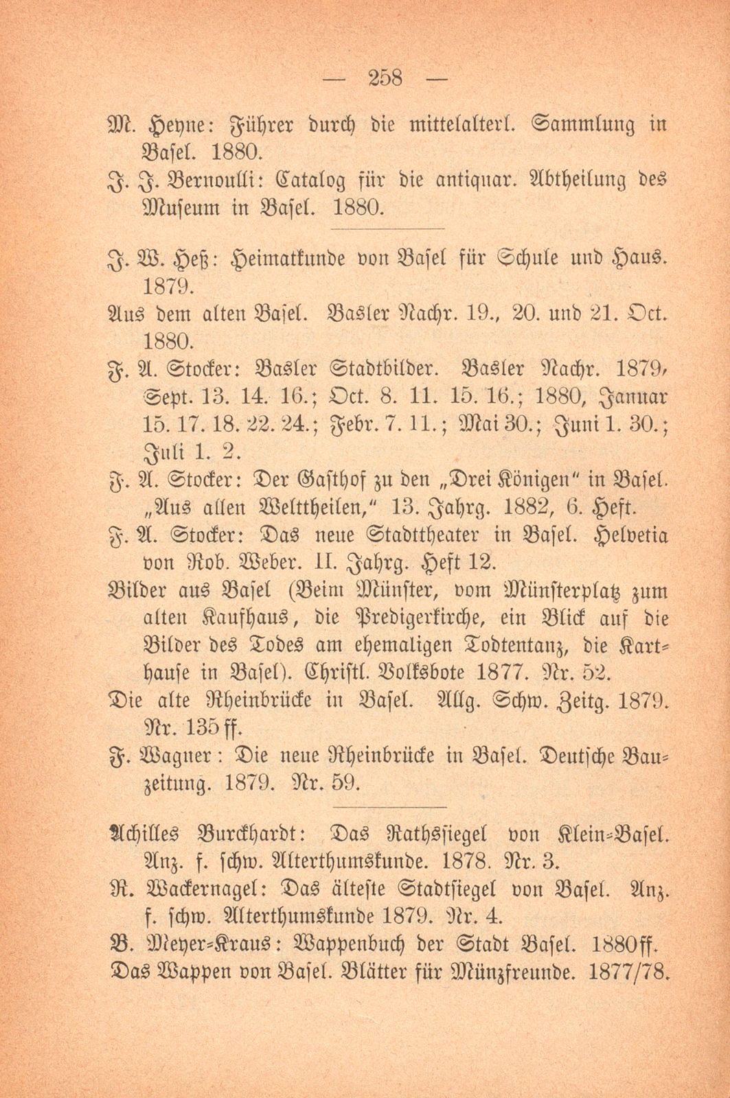 Übersicht der baslerischen historischen Literatur (1878-82) – Seite 9