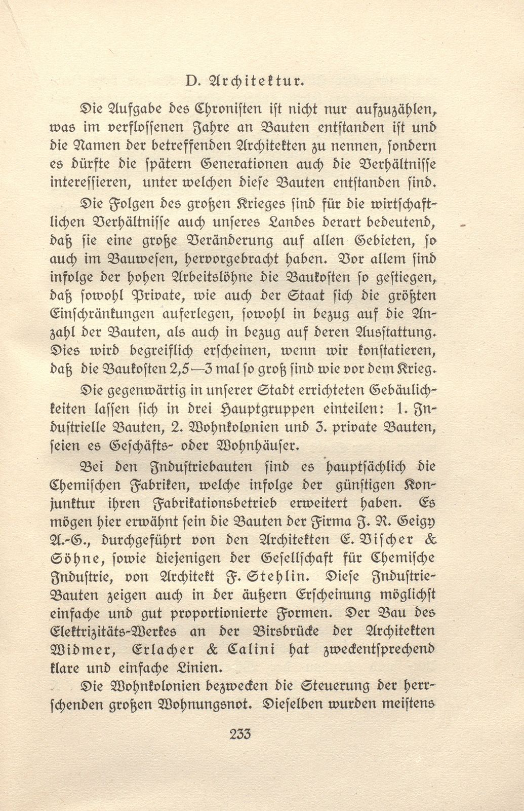 Das künstlerische Leben in Basel vom 1. November 1919 bis 31. Oktober 1920 – Seite 1