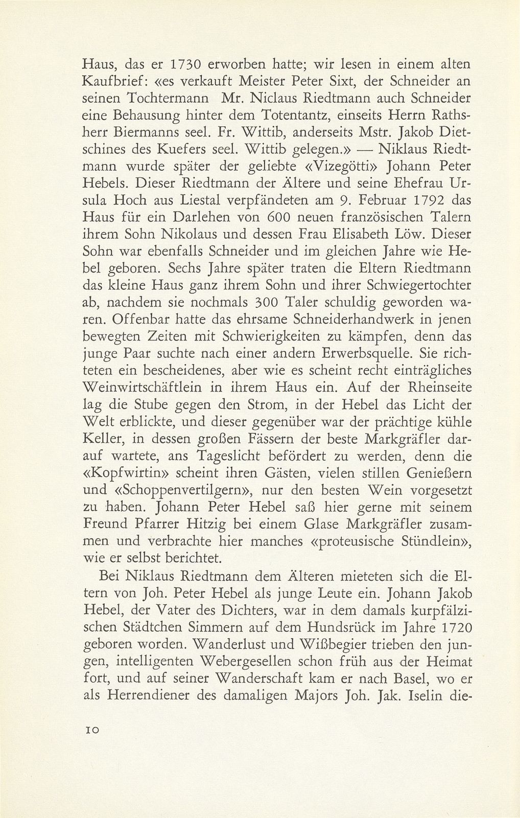 Das Geburtshaus von Johann Peter Hebel am Totentanz – Seite 4