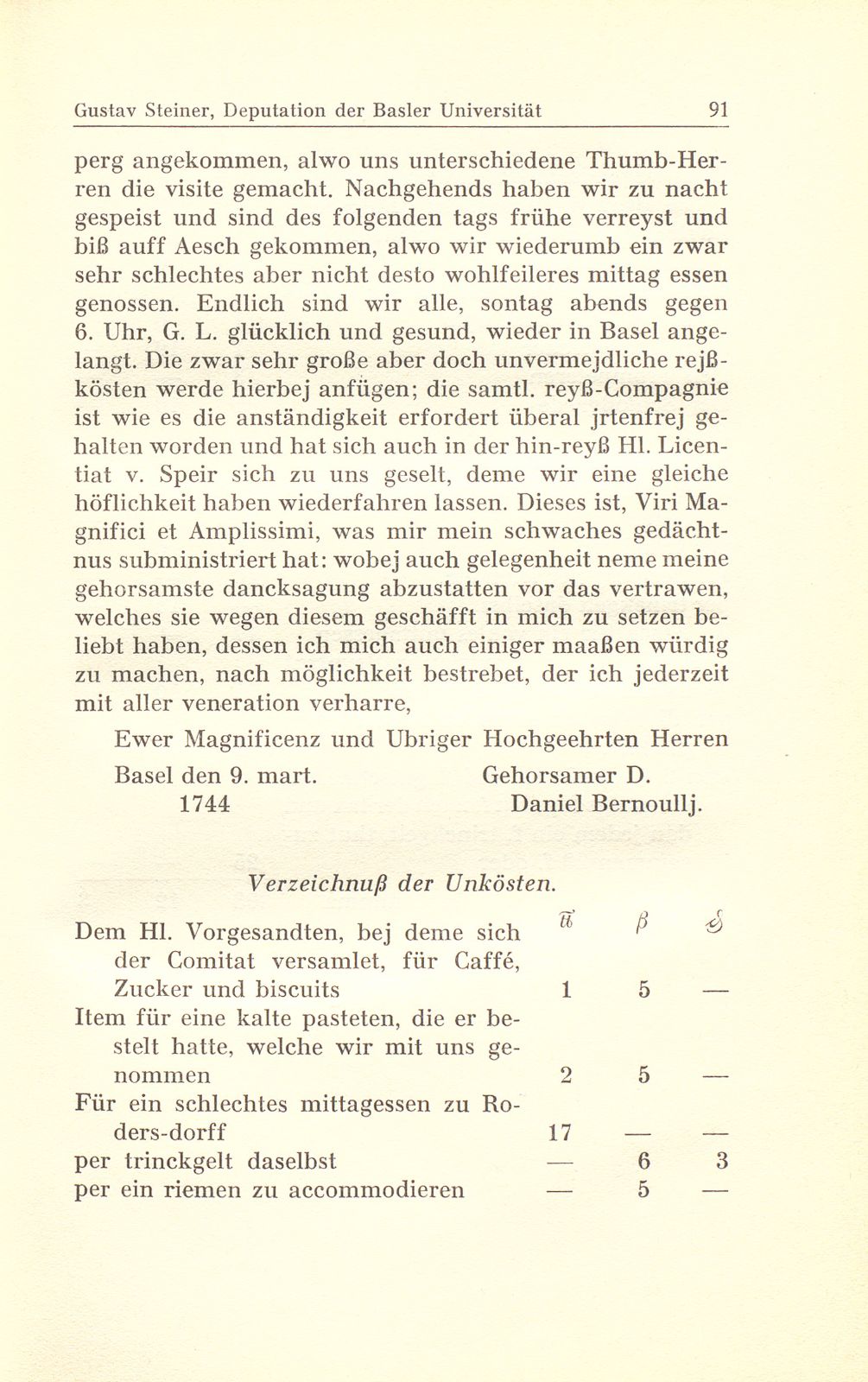 Deputation der Basler Universität an den fürstbischöflichen Kanzler – Seite 31