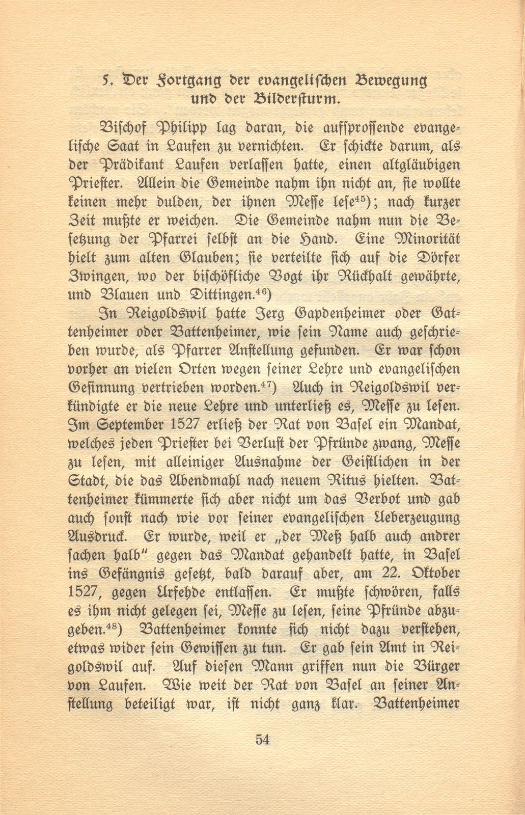 Die Reformation im baslerisch-bischöflichen Laufen – Seite 18