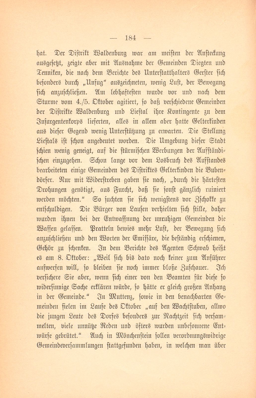 Der Bodenzinssturm in der Landschaft Basel. Oktober 1800 – Seite 20