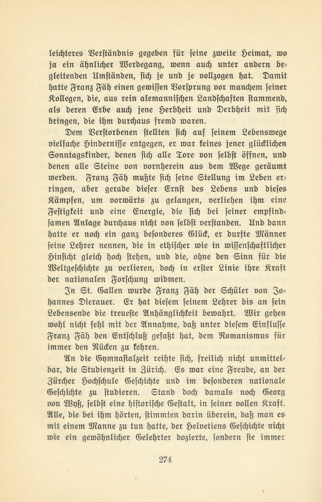 Zur Erinnerung an zwei Basler Schulmänner und Historiker [J.W. Hess und Dr. F. Fäh] – Seite 8