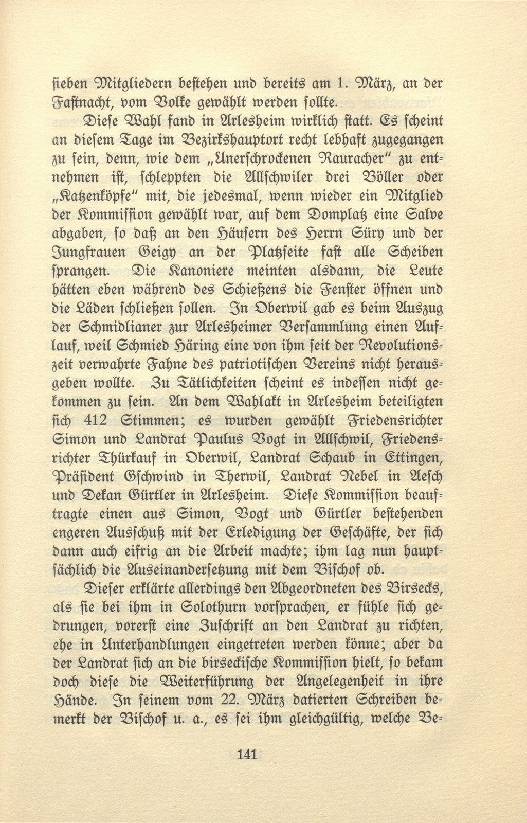 Ein kirchlicher Streit im Birseck vor achtzig Jahren – Seite 26