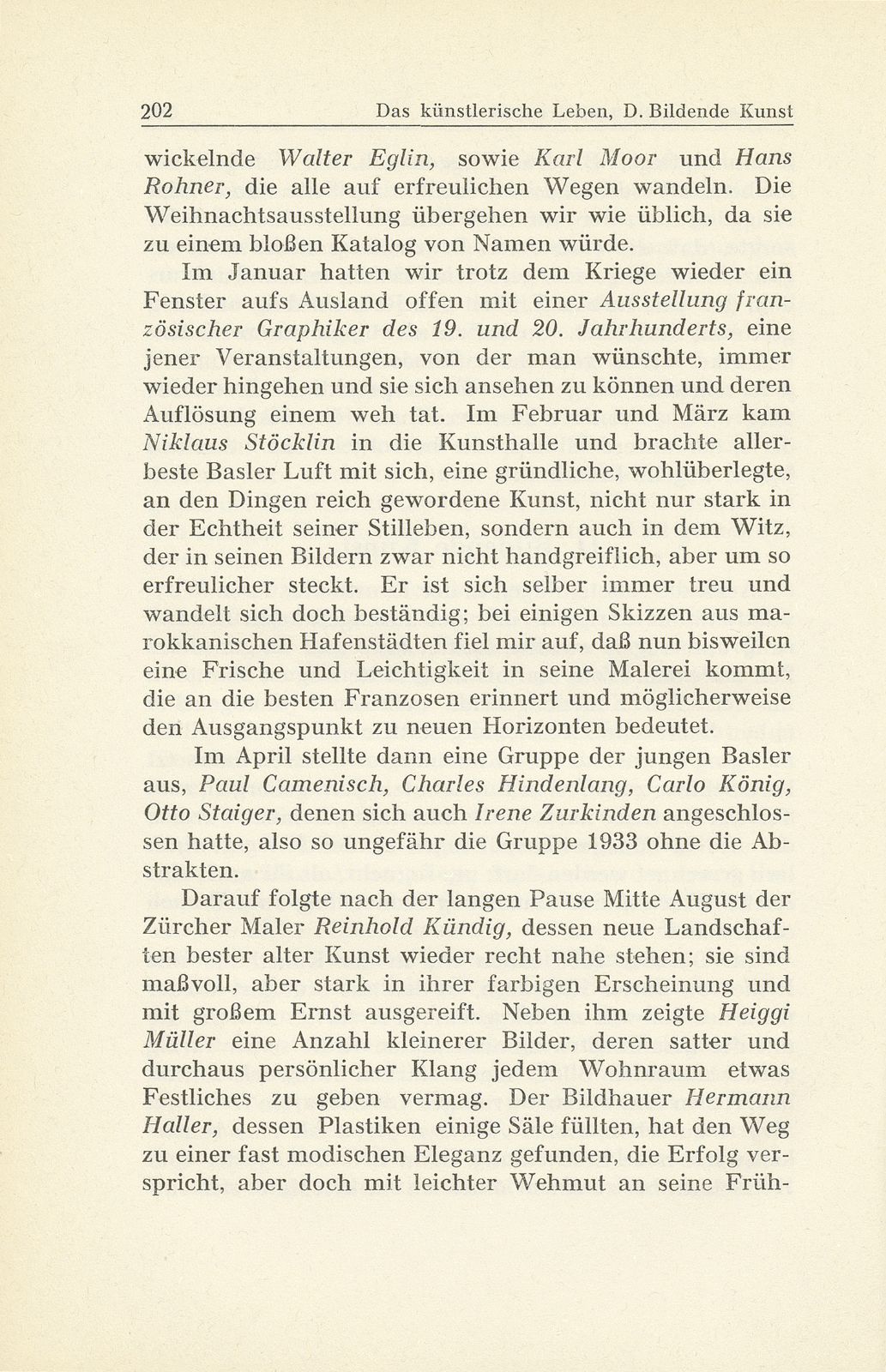 Das künstlerische Leben in Basel vom 1. Oktober 1939 bis 30. September 1940 – Seite 2