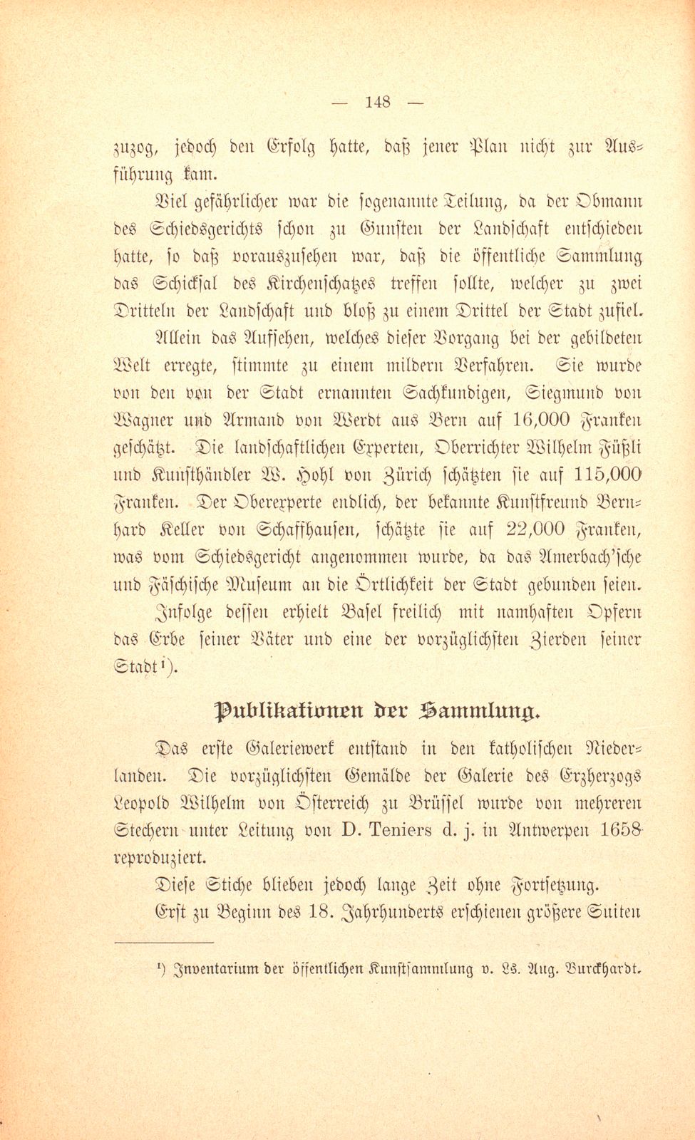 Geschichte der öffentlichen Kunstsammlung zu Basel – Seite 4