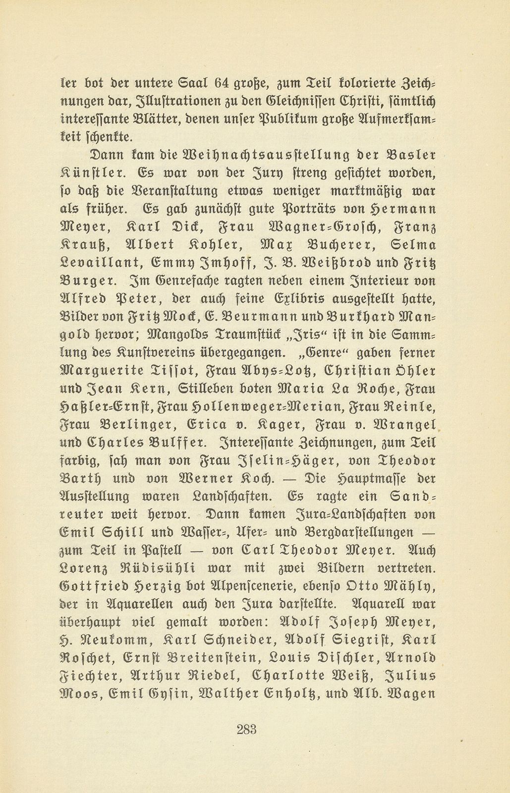 Das künstlerische Leben in Basel vom 1. November 1908 bis 31. Oktober 1909 – Seite 2