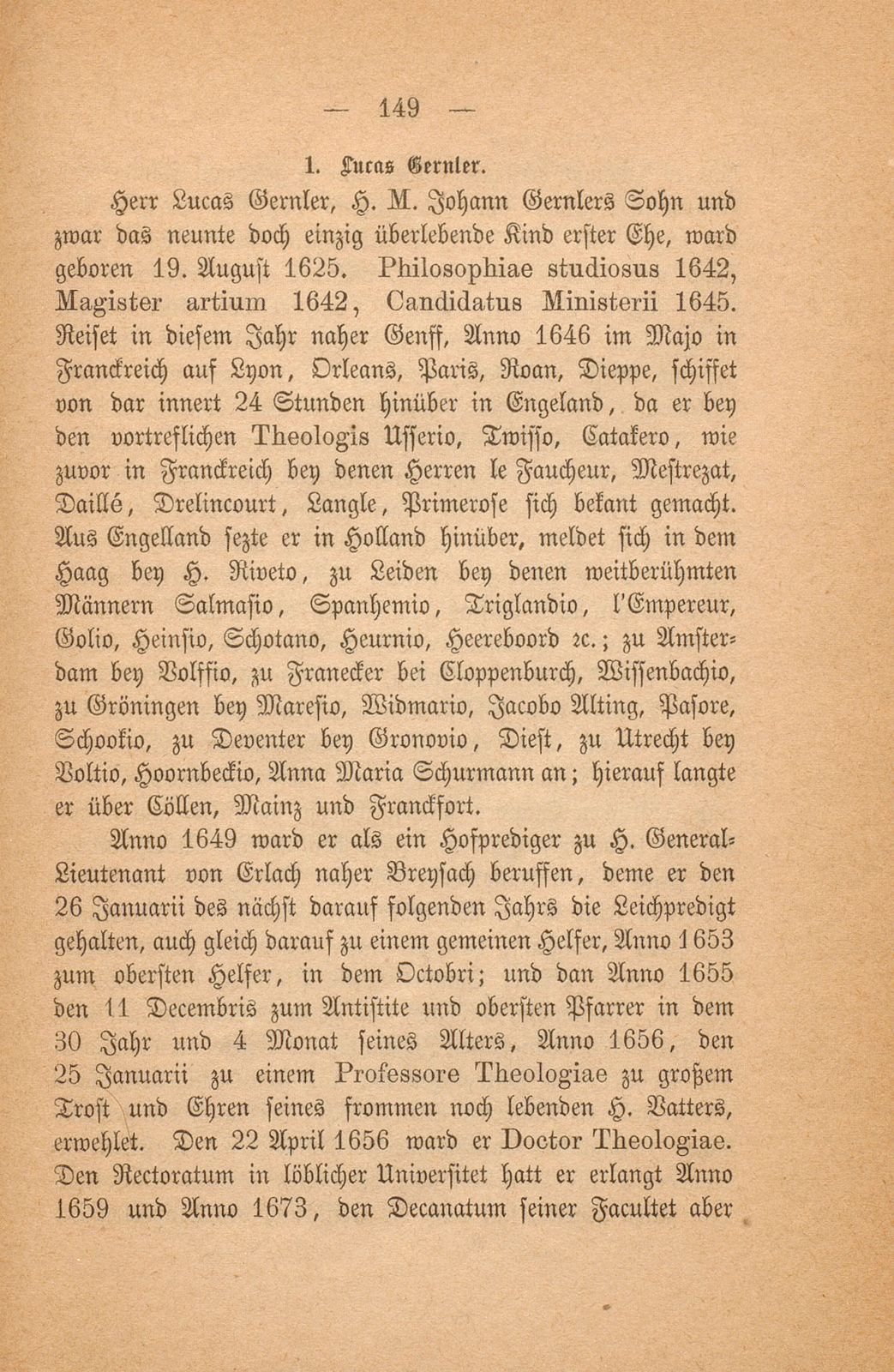 Aus einem baslerischen Stammbuch, XVII. Jahrhundert – Seite 13