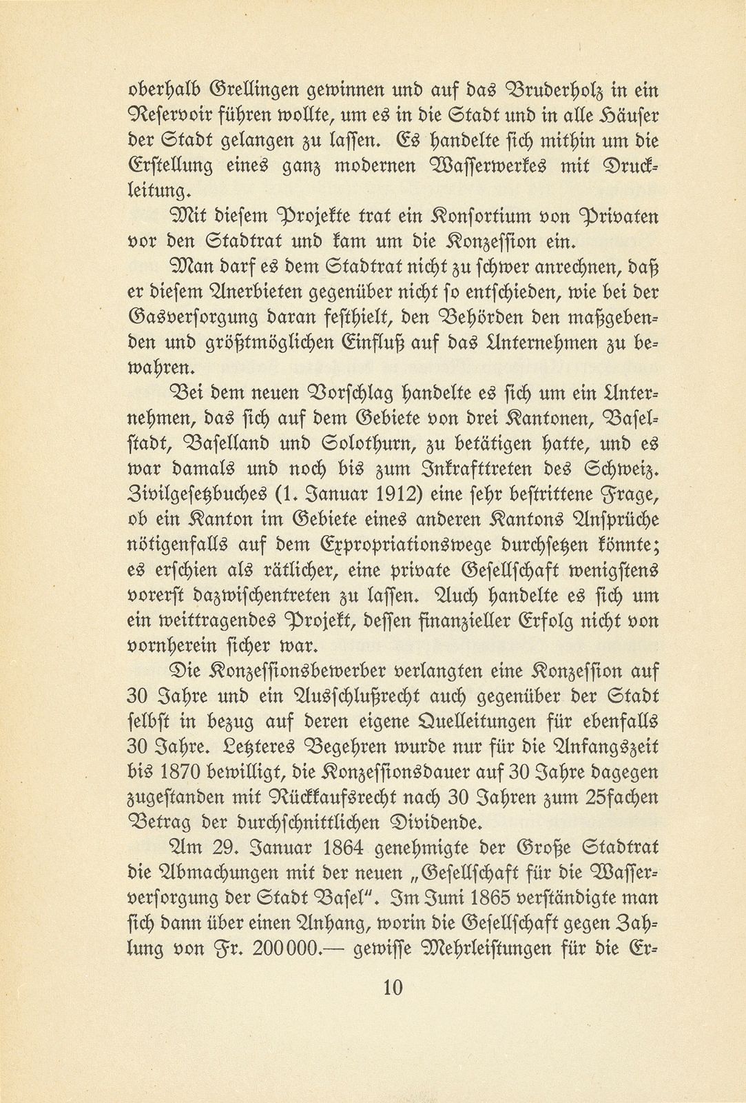 Die Anfänge der öffentlichen Betriebe der Stadt Basel – Seite 10