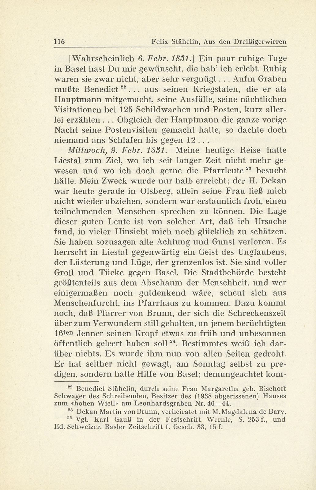 Erlebnisse und Bekenntnisse aus der Zeit der Dreissigerwirren [Gebrüder Stähelin] – Seite 14