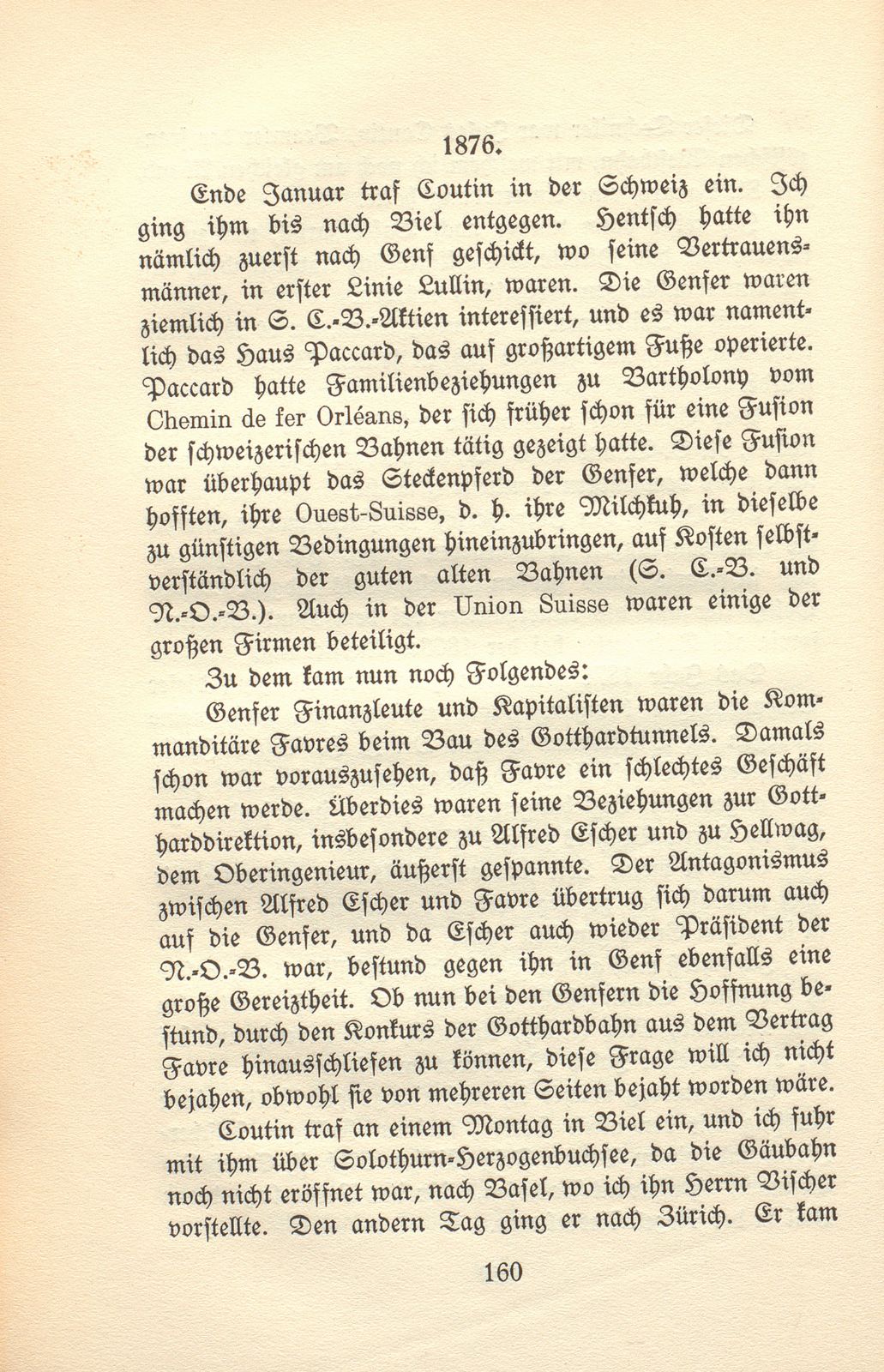 Von den Schweizer Bahnen und Banken in der kritischen Zeit der 1870er und der 1880er Jahre – Seite 16