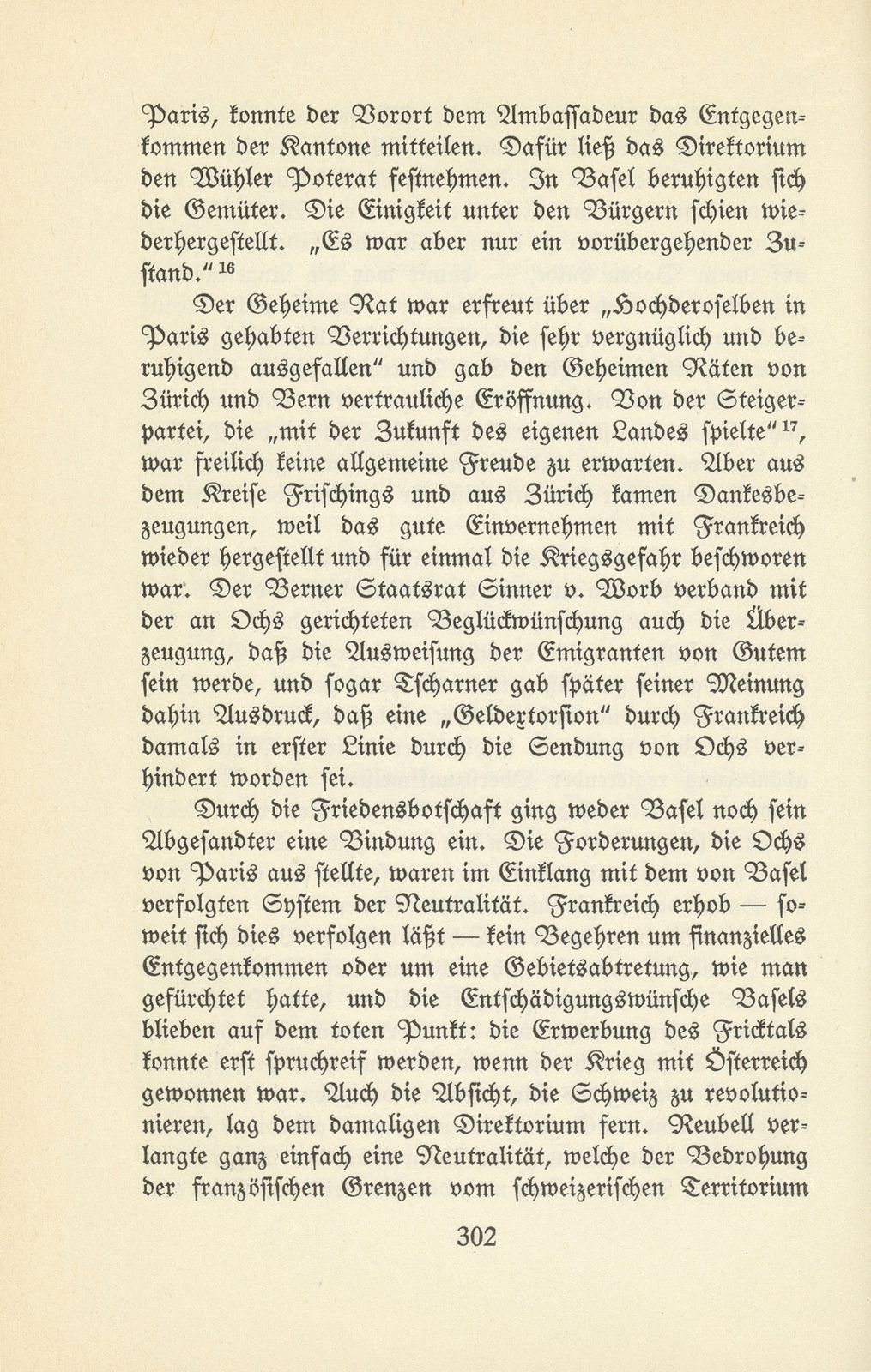 Die Basler Friedensbotschaft an das französische Direktorium 1796 – Seite 33