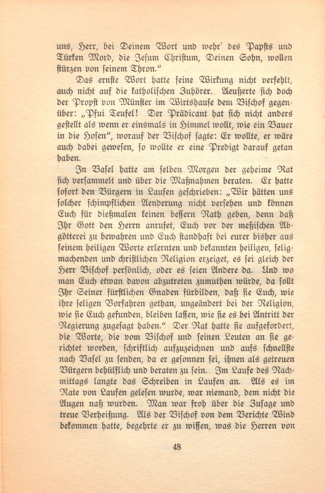 Die Gegenreformation im baslerisch-bischöflichen Laufen – Seite 18