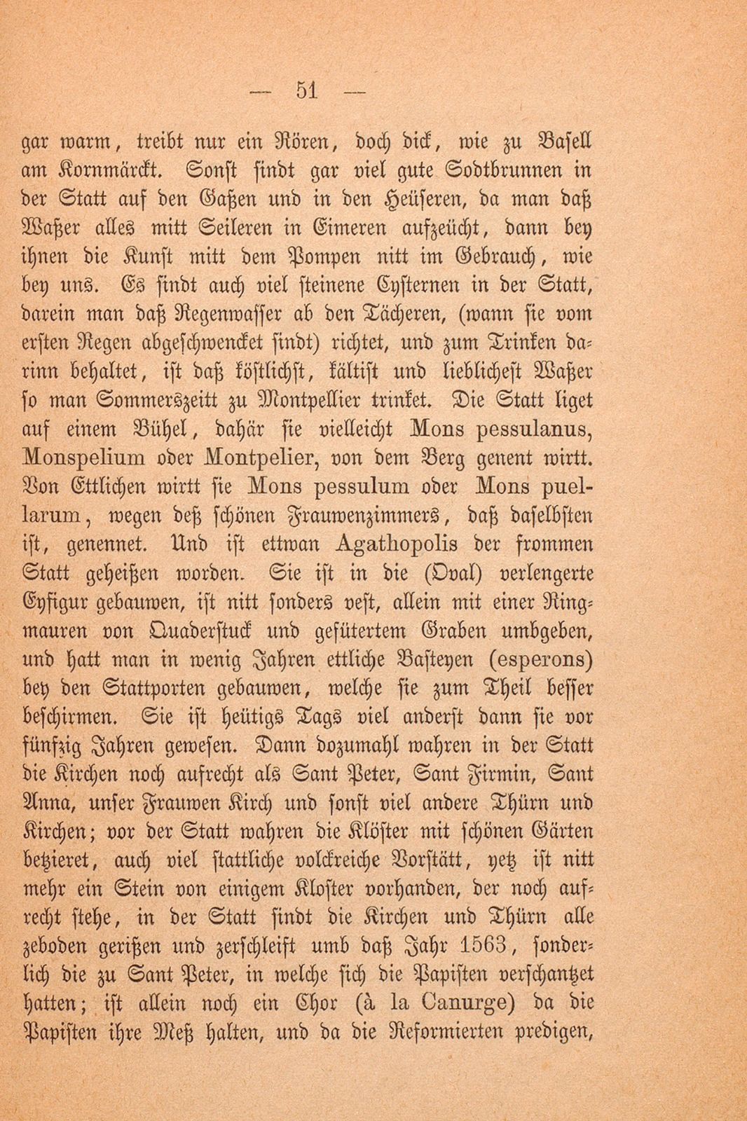 Beschreibung Thomä Platters Reyssen, die er von Basell auss in Franckreich gethan hatt anno 1595 – Seite 39