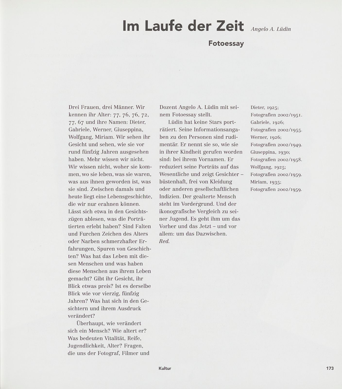 Im Laufe der Zeit – Seite 1